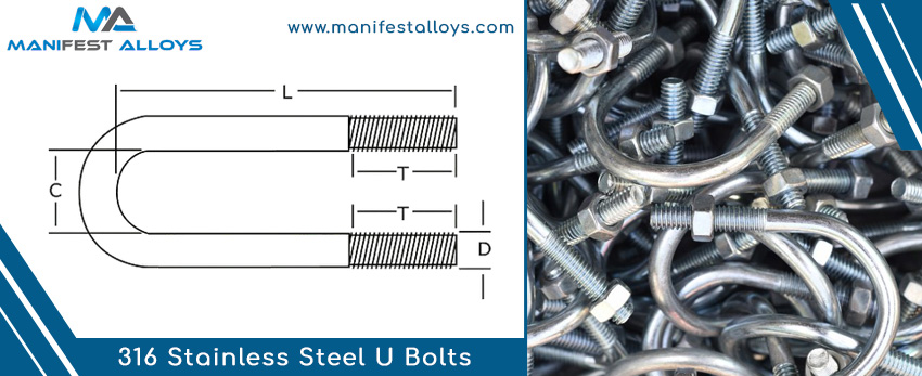 316 Stainless Steel U Bolts