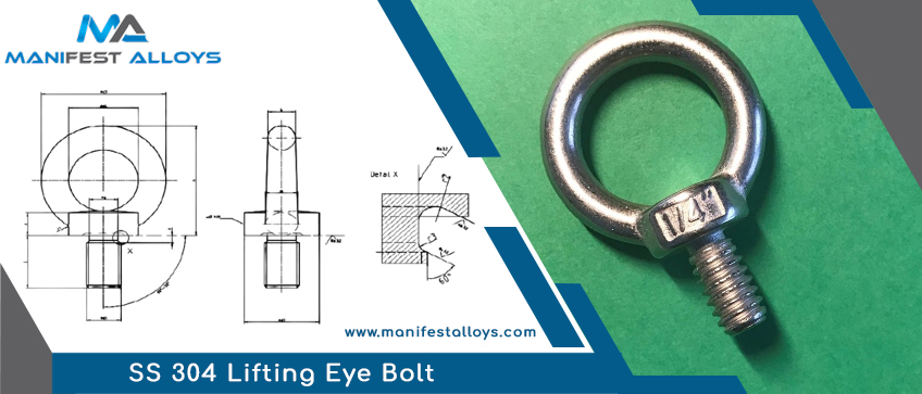 SS 304 Lifting Eye Bolt