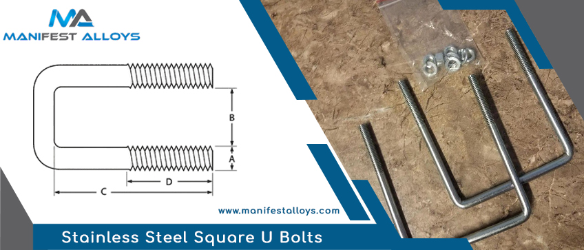 Stainless Steel Square U Bolts 